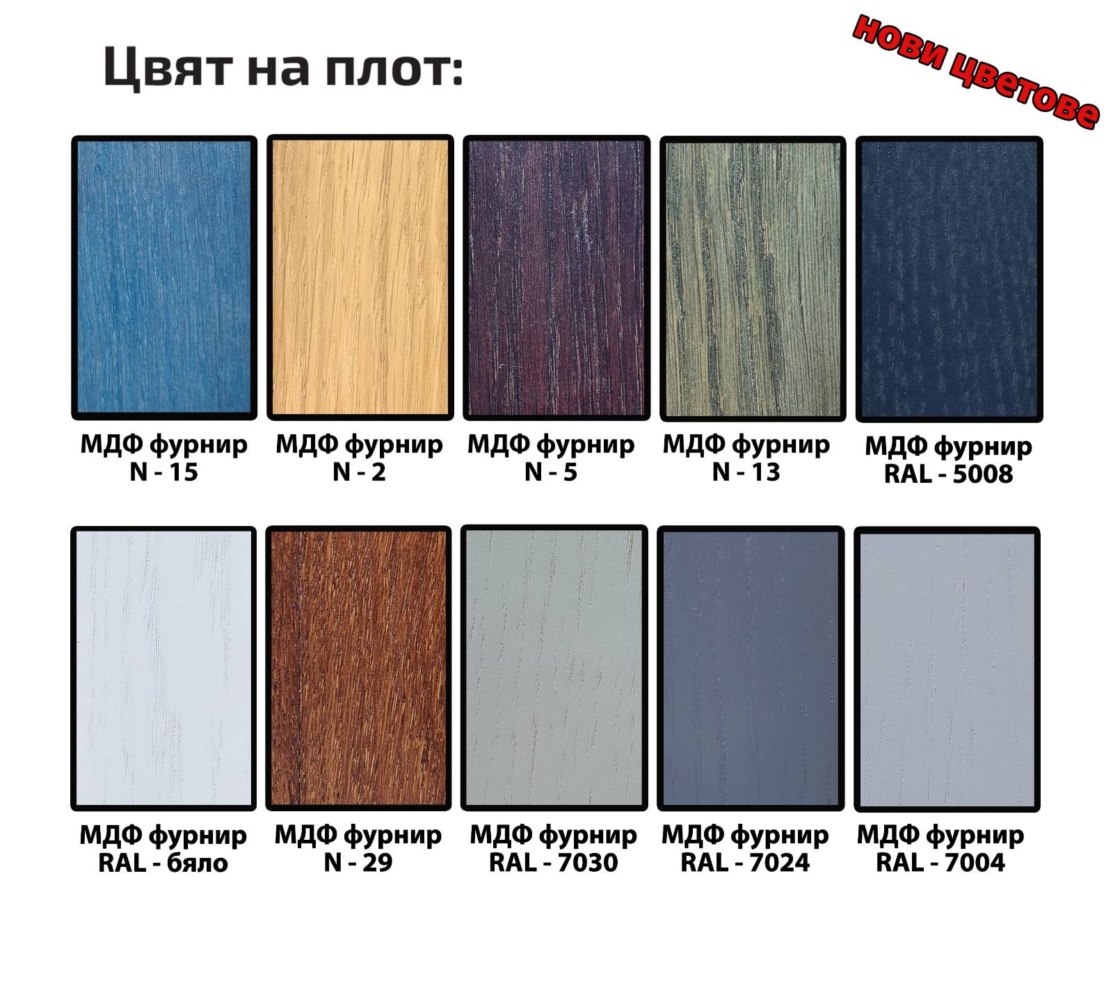 Цветове на плотове
